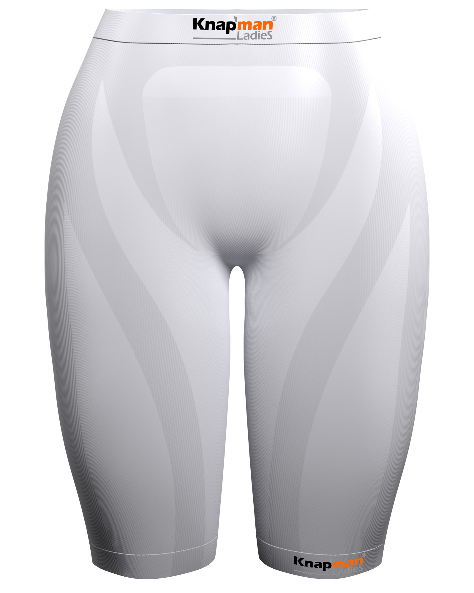 Knapman Ladies Compression Short 45% white - Knapman Compression Shorts -  women - NIEUWE STRUCTUUR