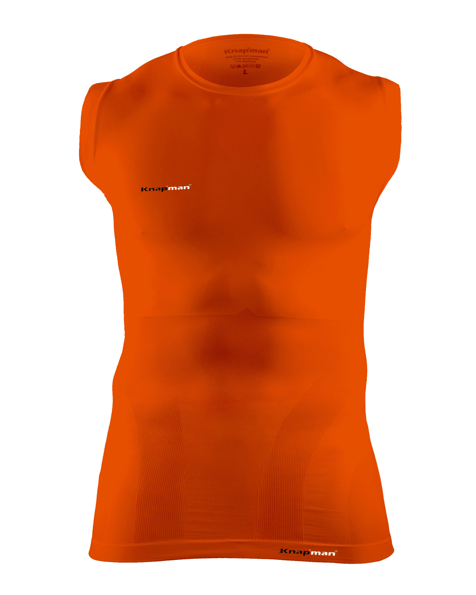 Knapman Men's Sleeveless Compression Shirt BREEZE orange